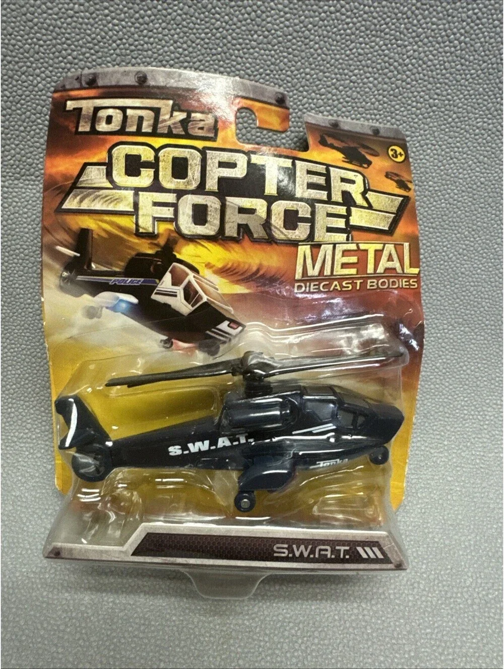 Tonka Metal SWAT Team Helicopter Lot Of 3 Copter Force 1/64 S.W.A.T. Not Mint